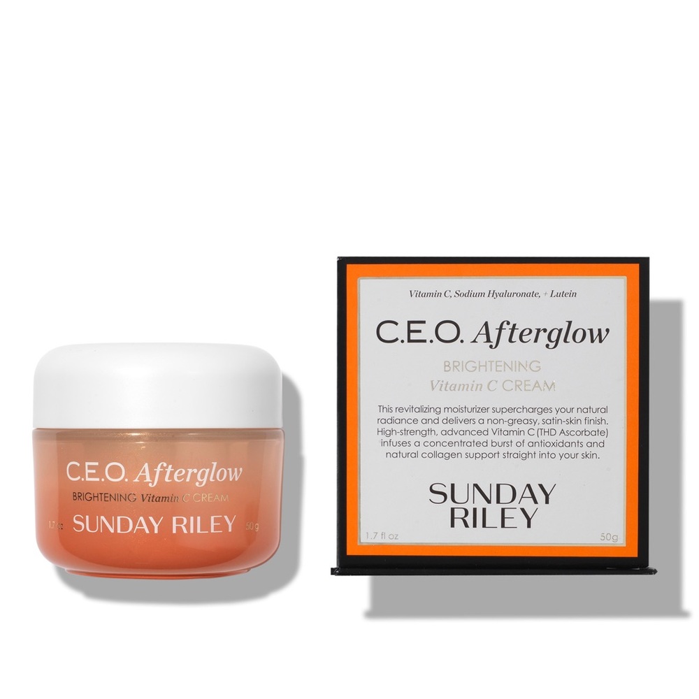 Brand New Sunday Riley Afterglow Brightening Vitamin C Cream